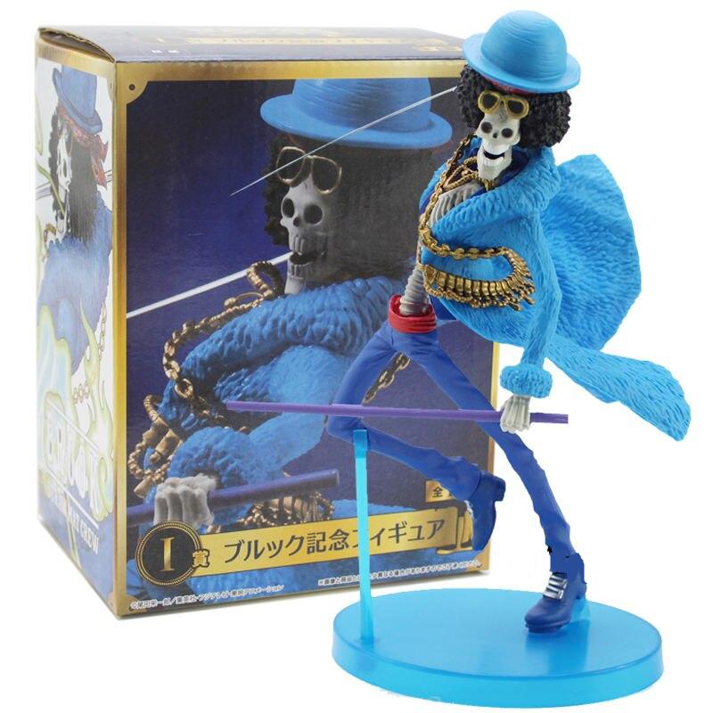 Brook Straw Hat 20th Anniversary Crew Blue Clothes Action Figure 17.5cm
