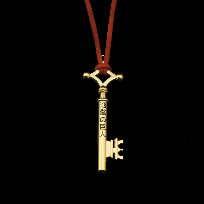 Attack on Titan Wings of Liberty Bracelet Men Women Metal Leather Wristband Necklace