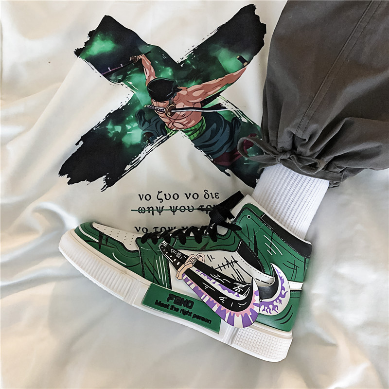One Piece Luffy Zoro Sneakers Casual Shoes Anime Men Women