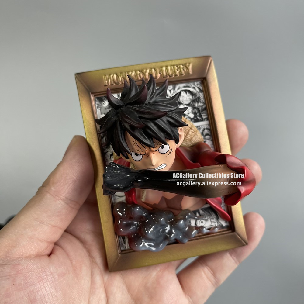 One Piece Anime PVC Action Figure Magnet Ace Luffy Fridge Decor