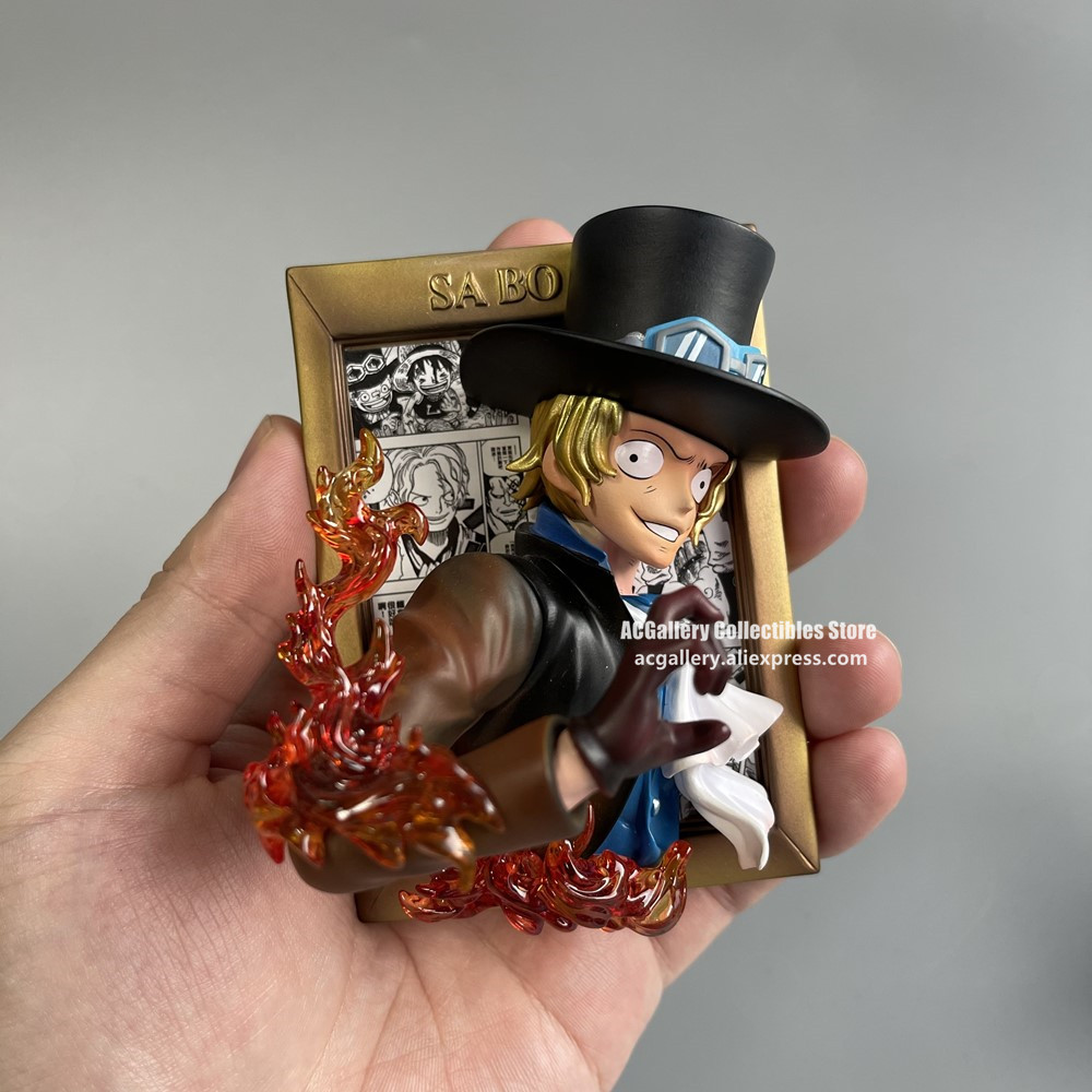 One Piece Anime PVC Action Figure Magnet Ace Luffy Fridge Decor