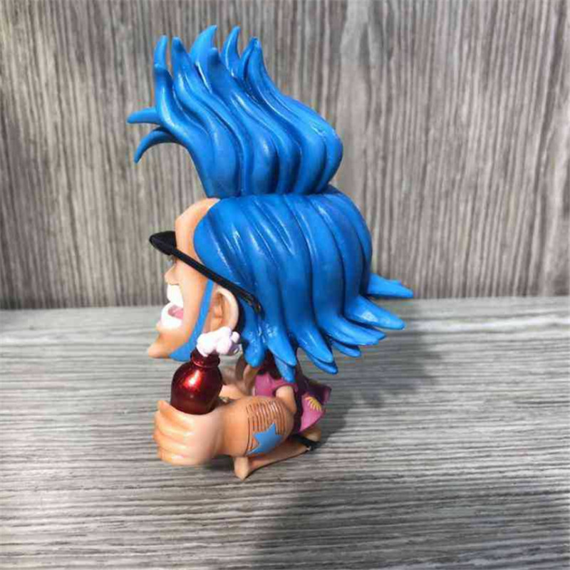 Zoro Luffy Sanji Nami Robin Brook Chopper Ace Usopp Sitting Action Figures for Kids
