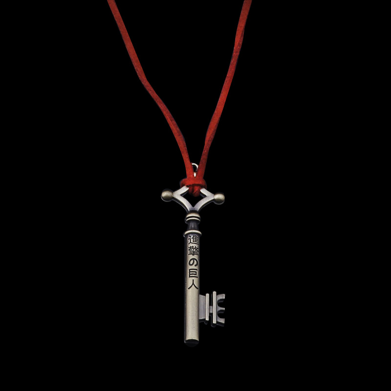 Attack on Titan Wings of Liberty Bracelet Men Women Metal Leather Wristband Necklace