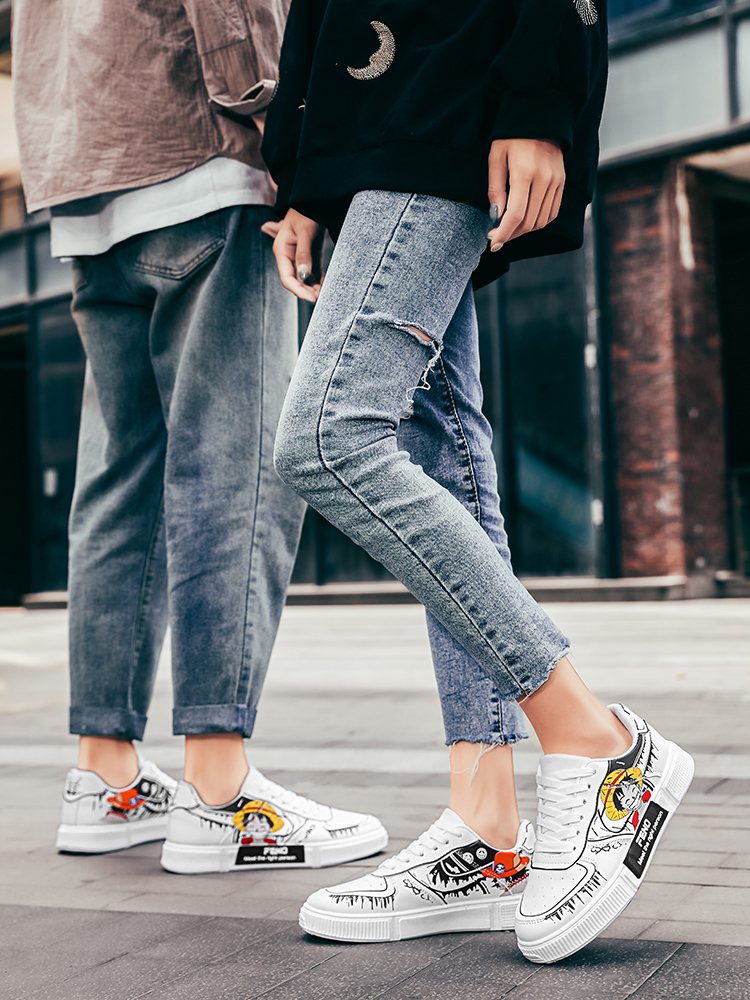 One Piece Luffy Zoro Sneakers Casual Shoes Anime Men Women