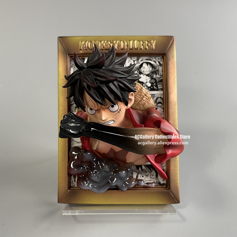 One Piece Anime PVC Action Figure Magnet Ace Luffy Fridge Decor
