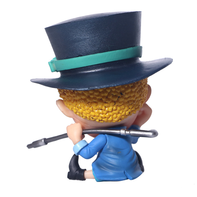 Zoro Luffy Sanji Nami Robin Brook Chopper Ace Usopp Sitting Action Figures for Kids