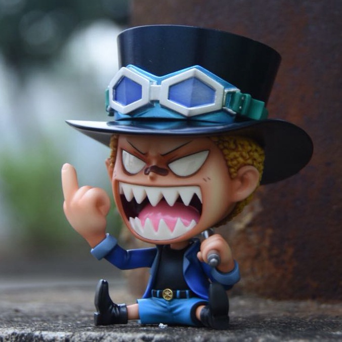 Zoro Luffy Sanji Nami Robin Brook Chopper Ace Usopp Sitting Action Figures for Kids