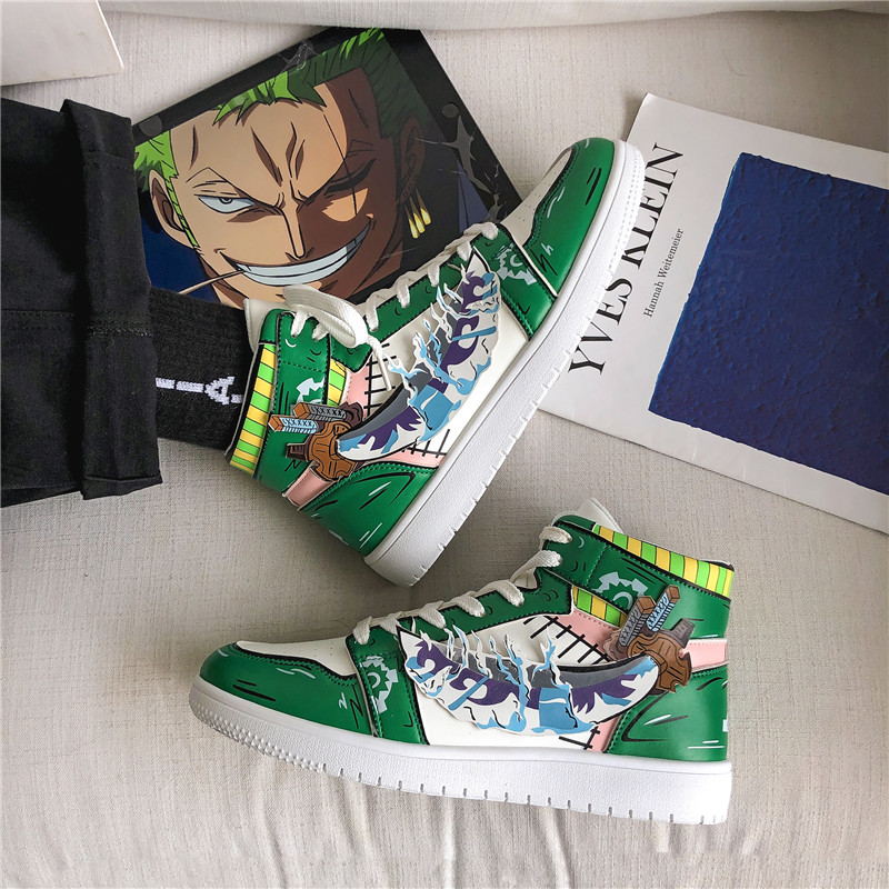 One Piece Luffy Zoro Sneakers Casual Shoes Anime Men Women