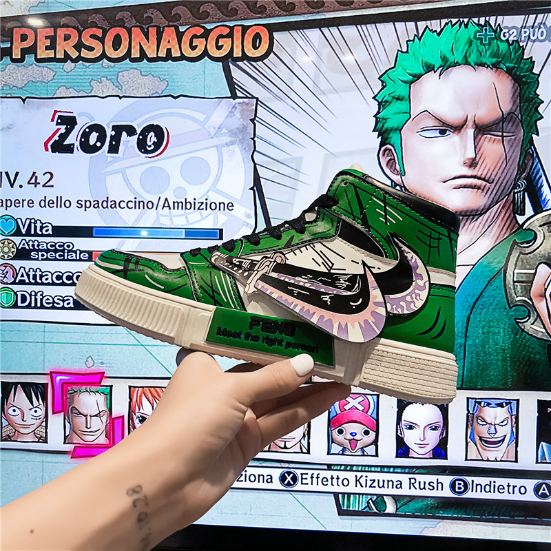 One Piece Luffy Zoro Sneakers Casual Shoes Anime Men Women