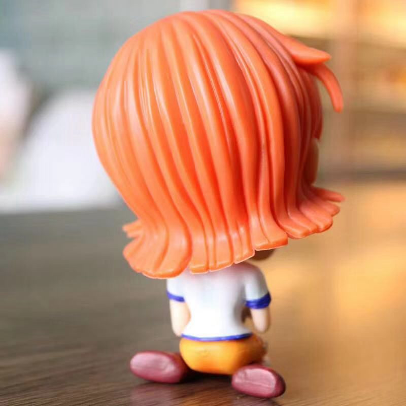 Zoro Luffy Sanji Nami Robin Brook Chopper Ace Usopp Sitting Action Figures for Kids