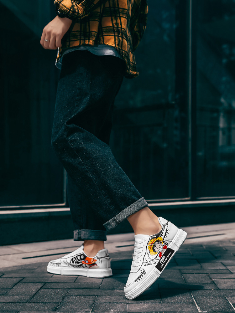 One Piece Luffy Zoro Sneakers Casual Shoes Anime Men Women