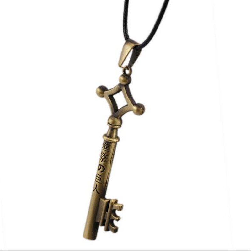 Attack on Titan Wings of Liberty Bracelet Men Women Metal Leather Wristband Necklace
