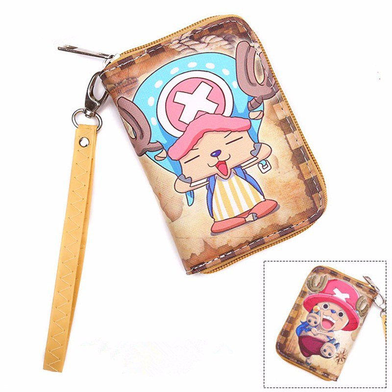 One Piece Anime Mini Wallet with zipper