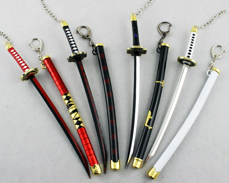 Weapon model One Piece Roronoa Zoro Katana Sword 22 cm Keychain - One ...