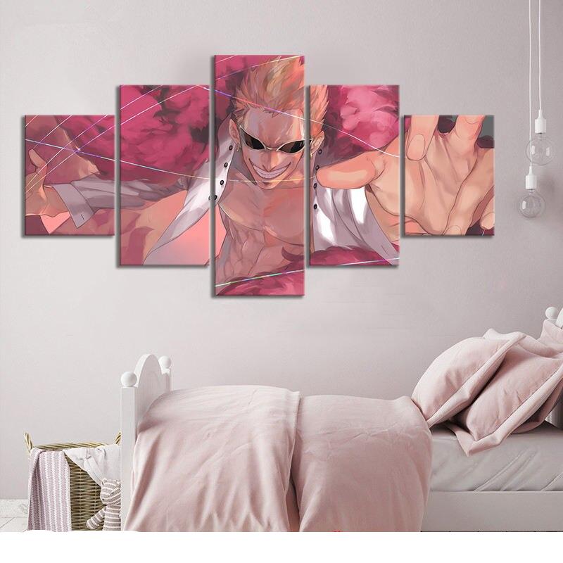 6 designs ONE PIECE Donquixote Doflamingo Canvas Wall Poster | One ...