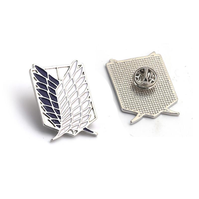 Japan Anime Attack On Titan Jewelry Wings of Liberty Pins Brooch Legions Badge Unicorn Lapel Pin Brooches For Fans Collection