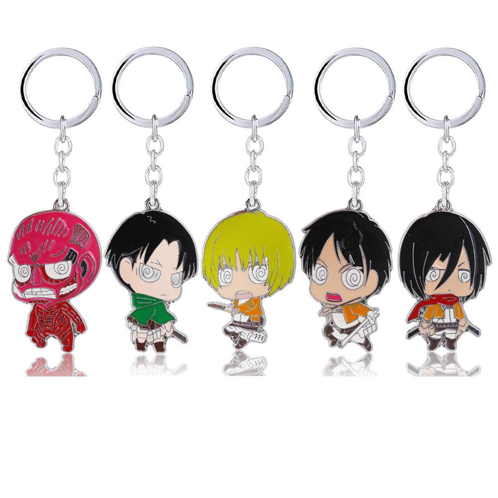 Anime Attack on Titan Levi Ackerman Keychains Shingeki no Kyojin Eren ...