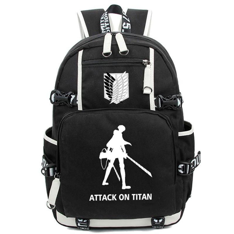 Free Shipping Attack on Titan Luminous Backpack Shingeki no Kyojin Cosplay Teenagers Students Schoolbag Daypack Large Travel Bag