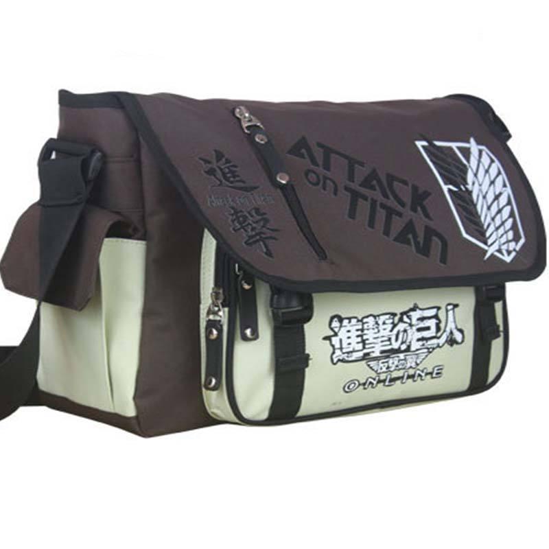 Attack on Titan Canvas Shoulder Bag Laptop Satchel Bags Bolsa Feminina Unisex Students Messenger Bags