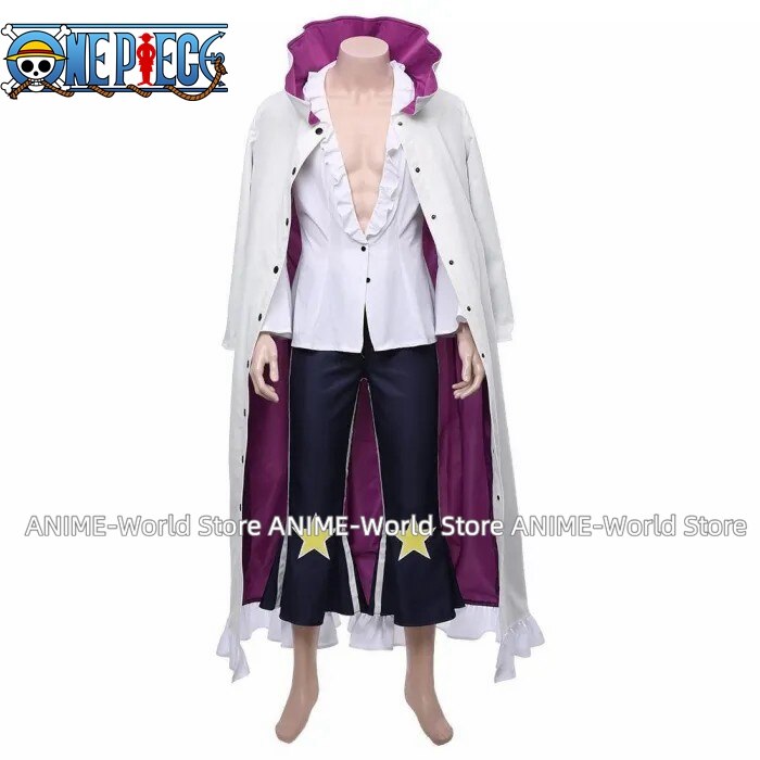 Anime Piratenstrijders 4 Basilicum Hawkins Halloween Carnaval Kostuum Cosplay Pruik Kostuum