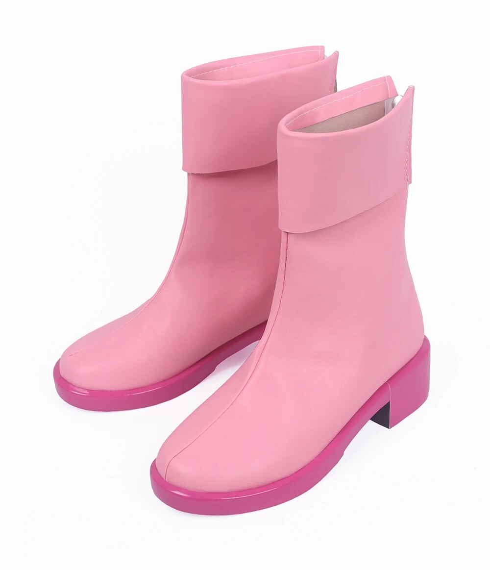 One Piece Tashigi Cosplay Boots Pink Shoes Custom Made