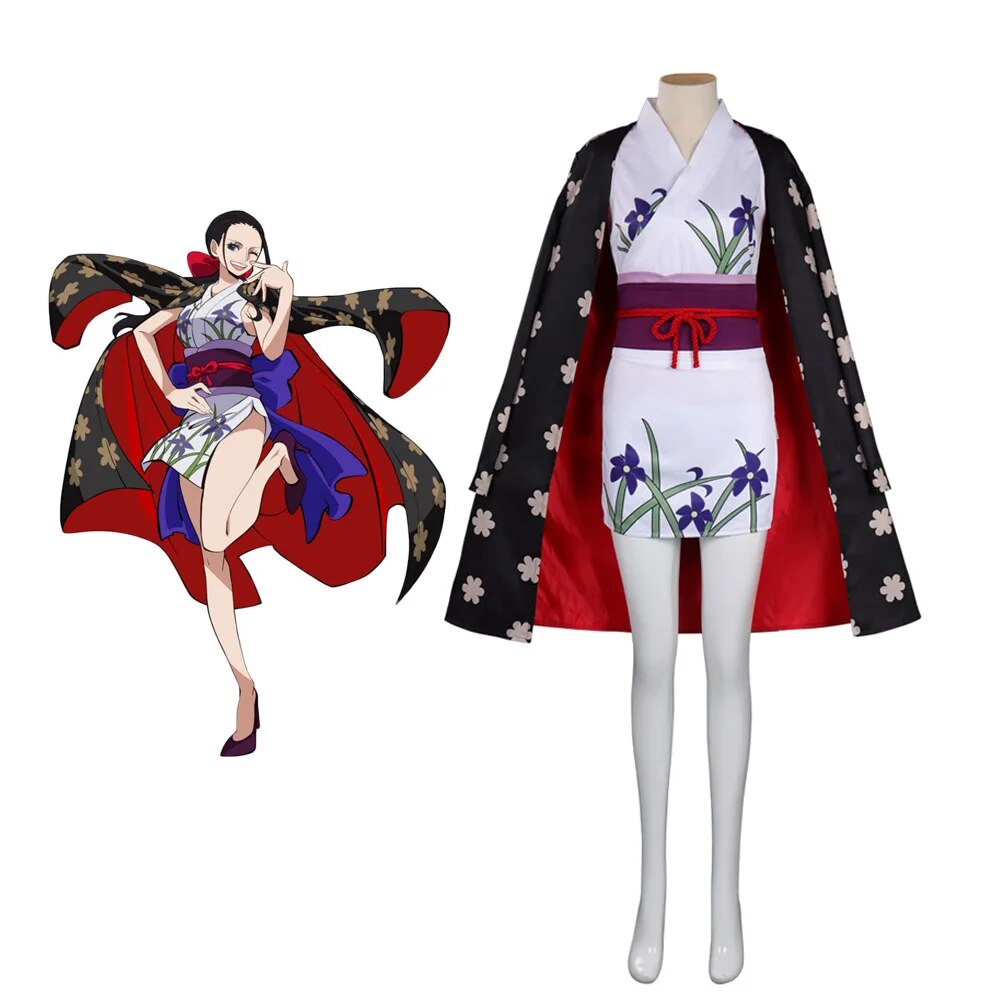 Anime One Piece Onigashima Nico Robin Cosplay Costume Robin Kimono Full Set Custom Made