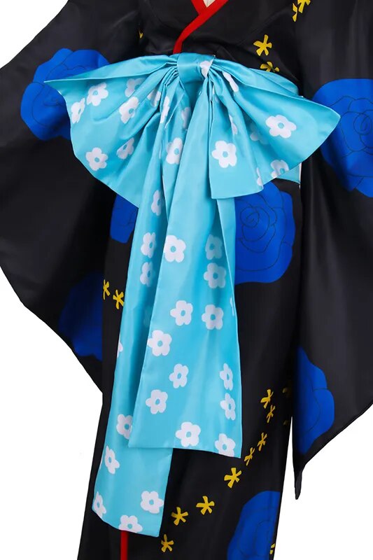 Anime One Piece Black Maria Kimono Cosplay Costume Custom Made Any Size