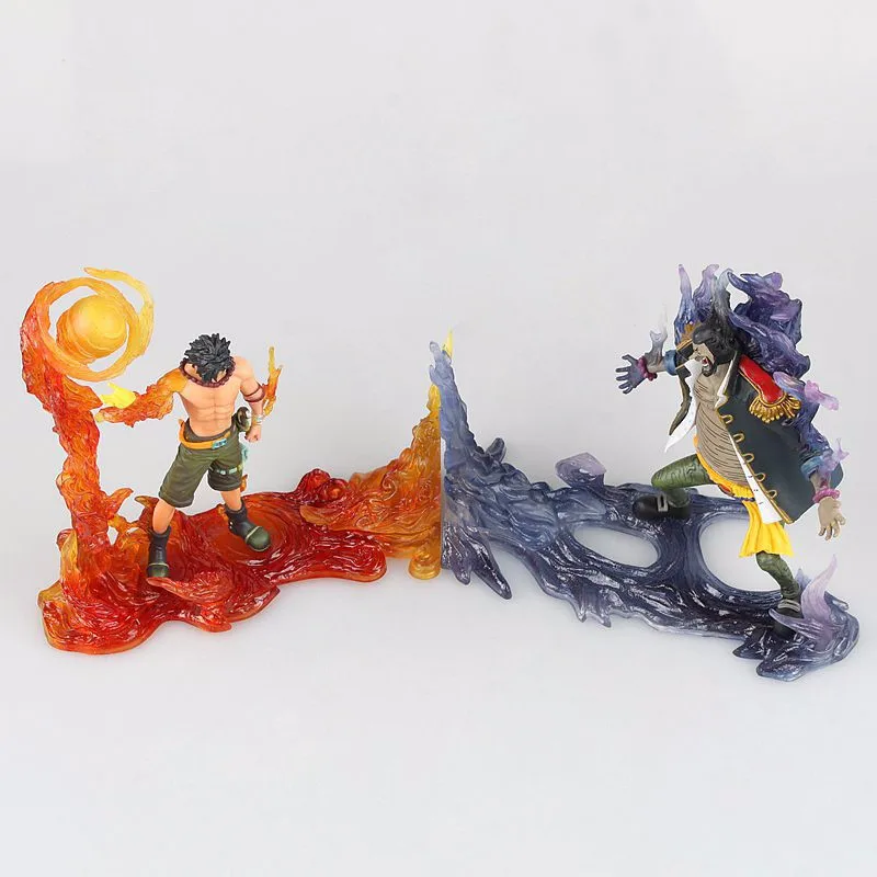 Portgas D Ace Fire VS Teach Blackbeard Marshall D. Teach Set 2pcs Set