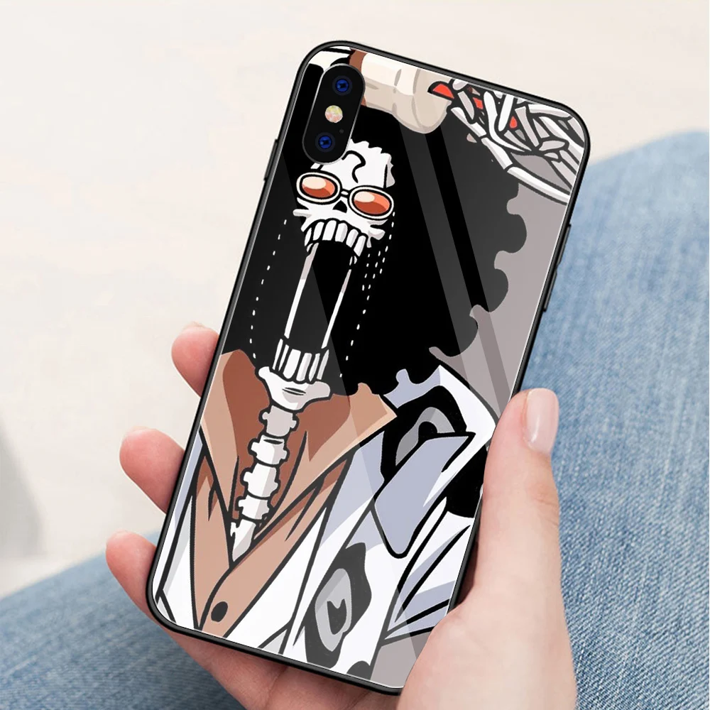 Harajuku Brook glass case for iphone x xr xs max 11 12 pro max 6 6s 7 8 plus se2020 diy cover