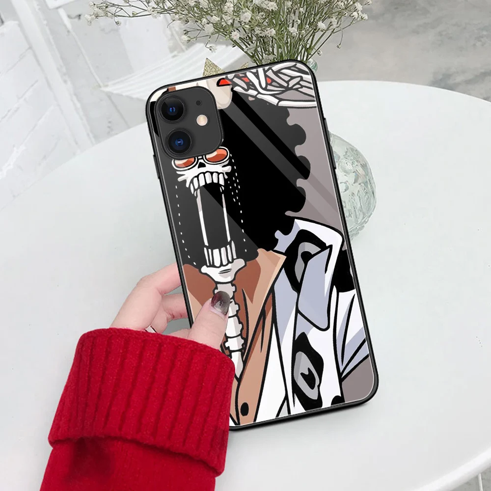 Harajuku Brook glass case for iphone x xr xs max 11 12 pro max 6 6s 7 8 plus se2020 diy cover