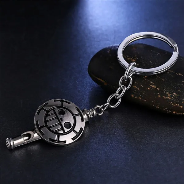 Trafalgar D Law Skull Metal Keychain