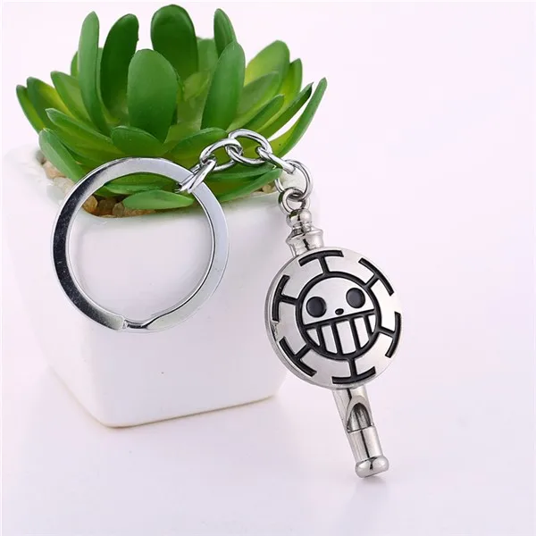 Trafalgar D Law Skull Metal Keychain