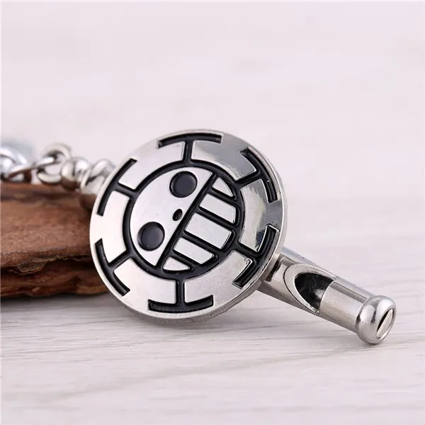 Trafalgar D Law Skull Metal Keychain