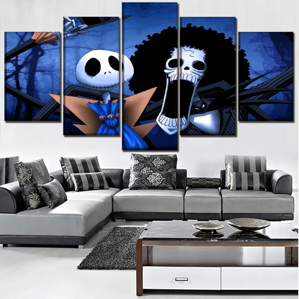 5 Piece Harajuku Brook Canvas Print Wall Art