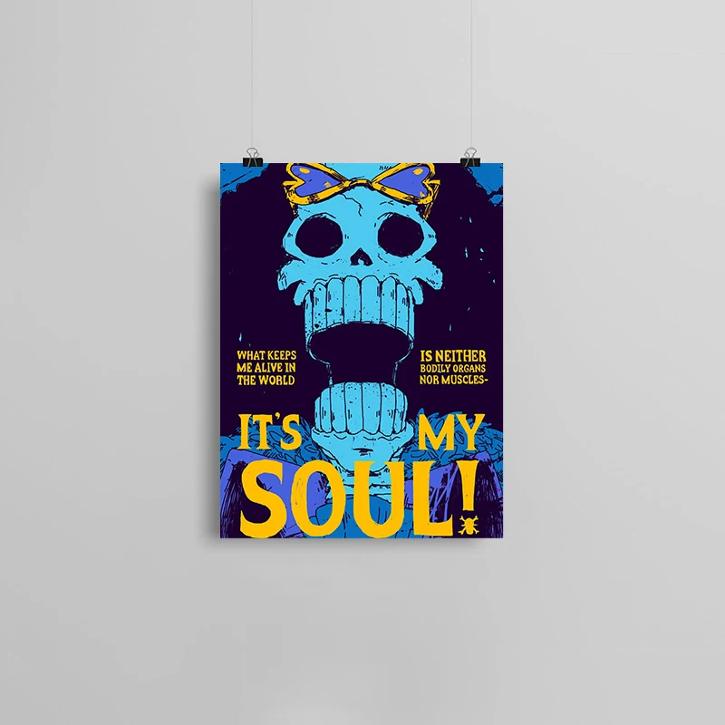 Brook Harajuku Canvas Painting Soul King Art