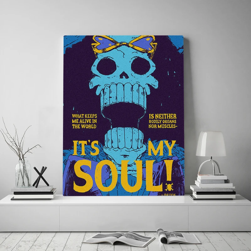 Brook Harajuku Canvas Painting Soul King Art