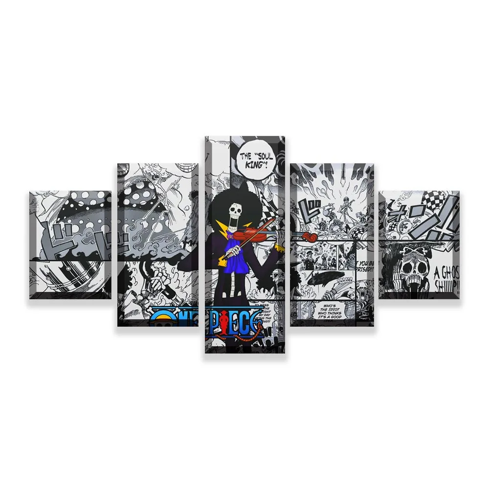 Brook Harajuku Wall Art 5 Pieces Canvnas Painting Poster Decor