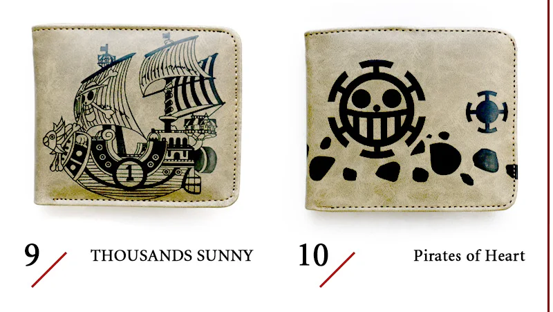 One Piece Luffy Chopper Roronoa Zoro Carteira Tony Chopper Thousand Sunny Wallet