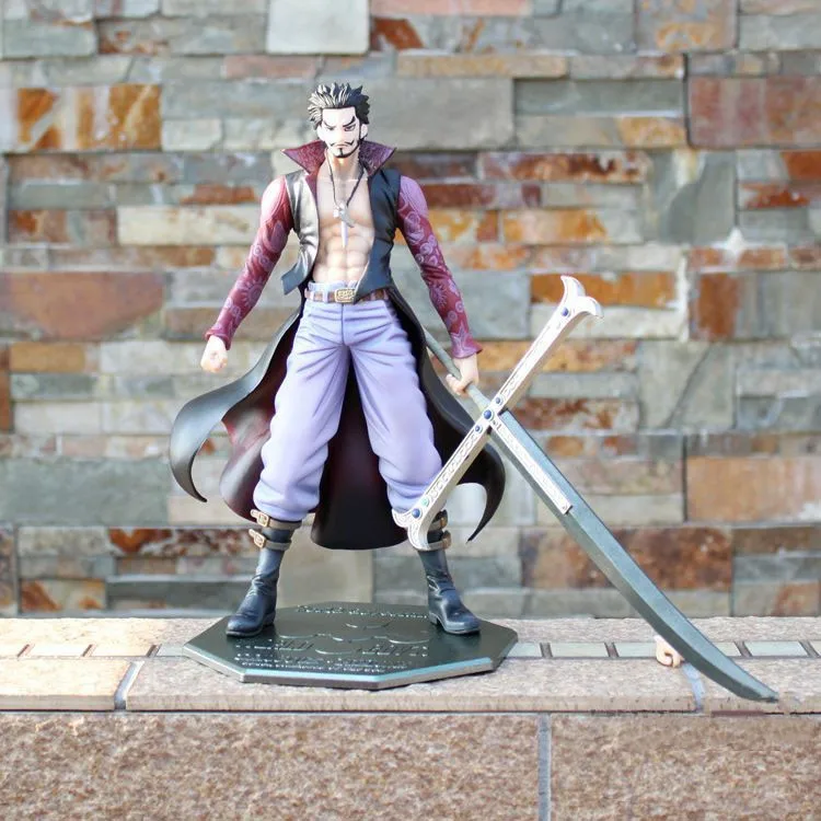 Dracule Juracule Mihawk DX Hawk Eye Shichibukai Action Figure 28 cm