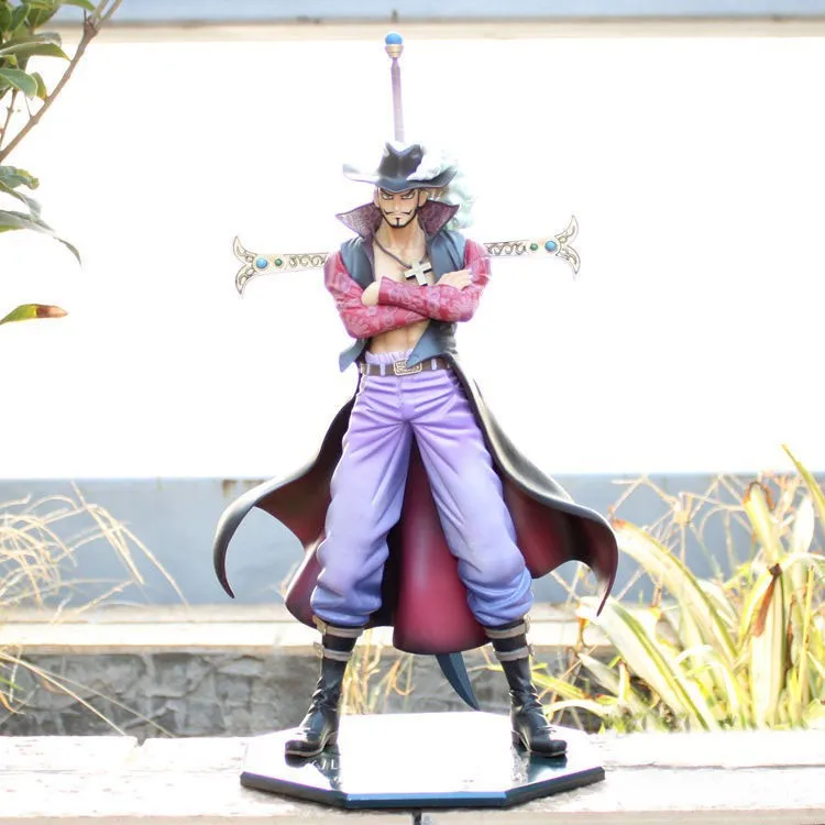 Dracule Juracule Mihawk DX Hawk Eye Shichibukai Action Figure 28 cm