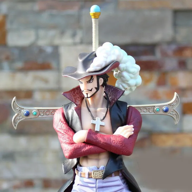 Dracule Juracule Mihawk DX Hawk Eye Shichibukai Action Figure 28 cm