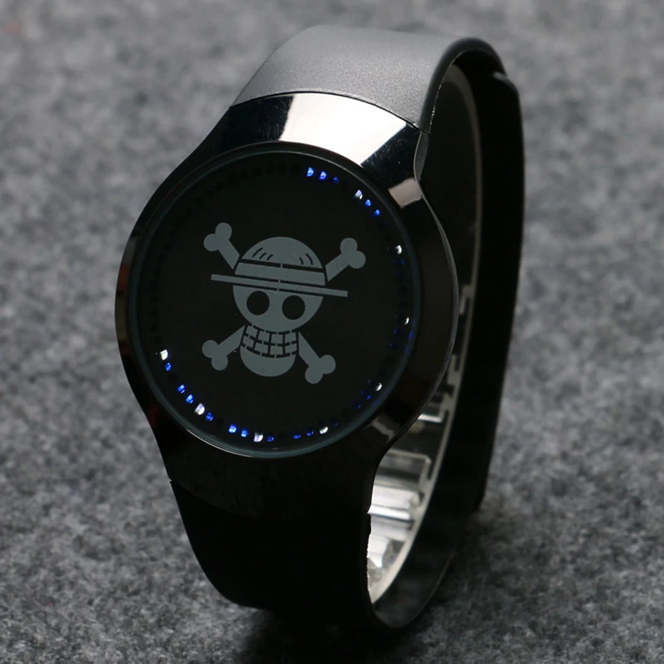 One Piece Skull Touch Screen Strap Quartz Watch