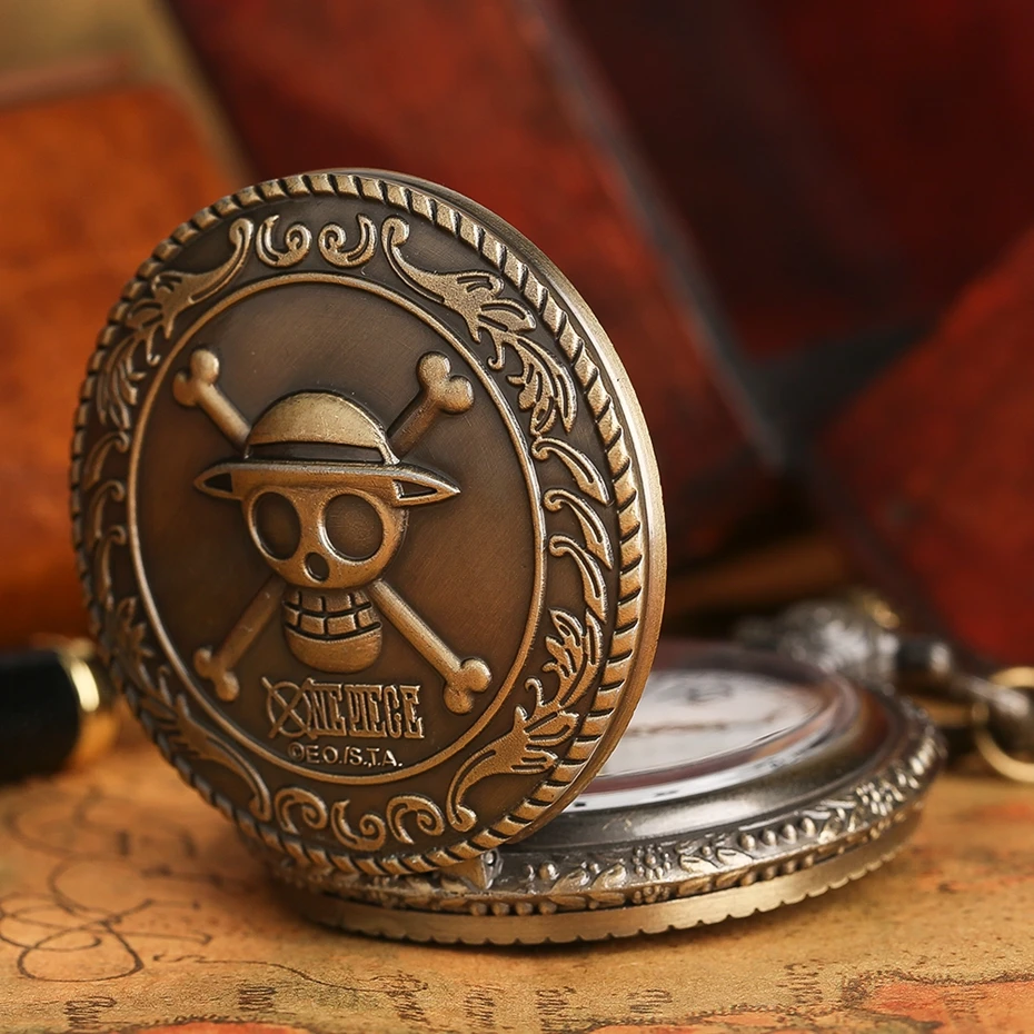 Anime One Piece Chain Pocket Watch Vintage