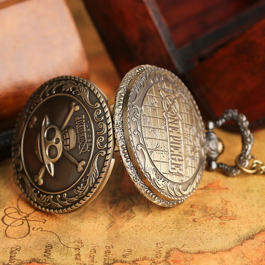 Anime One Piece Chain Pocket Watch Vintage