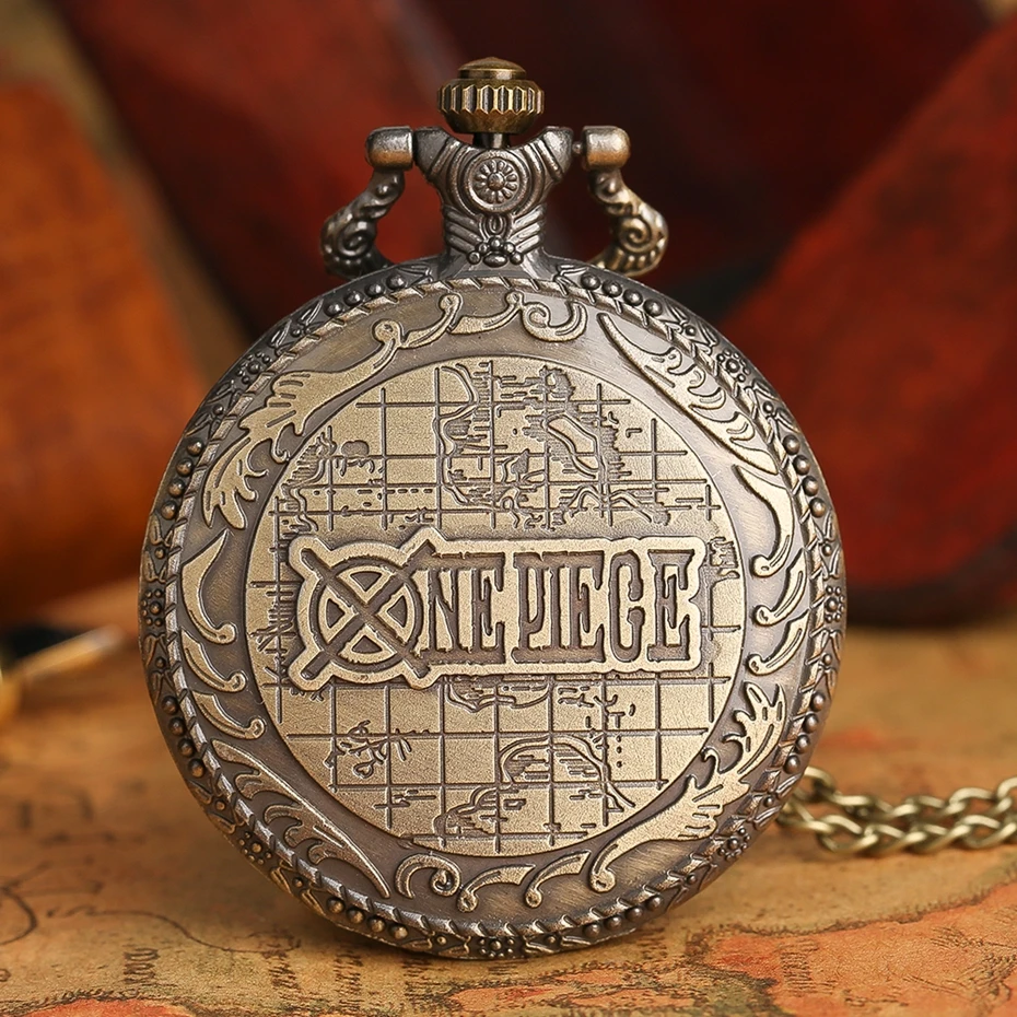 Anime One Piece Chain Pocket Watch Vintage