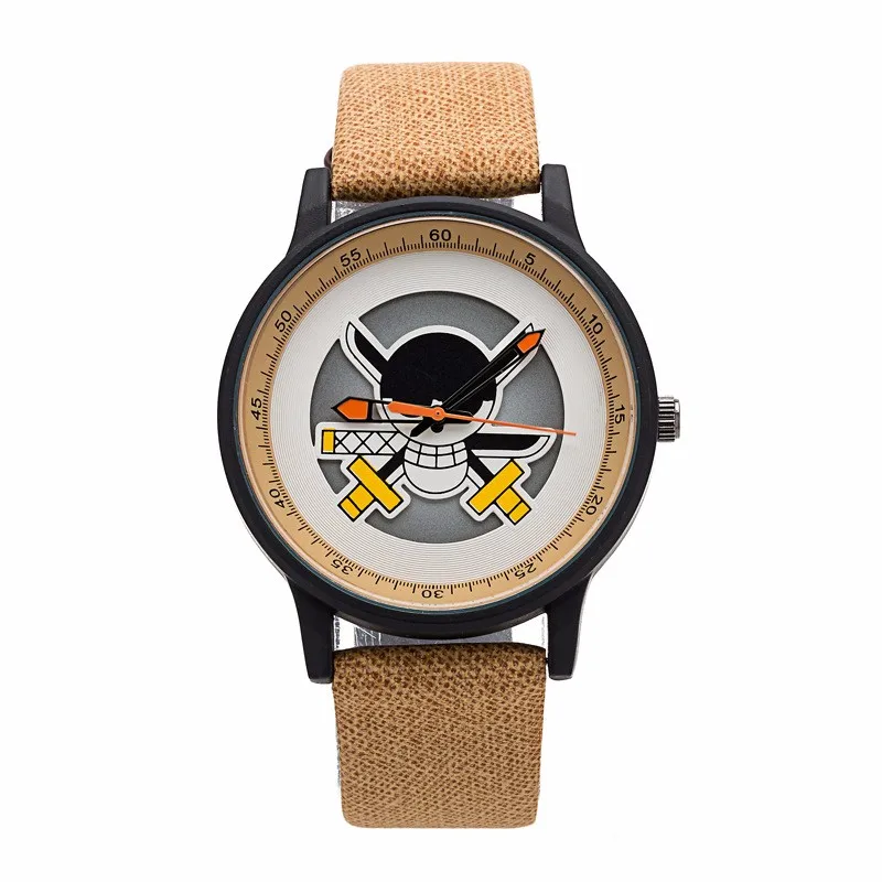 One Piece Anime Skeleton Dial Wrist Watch