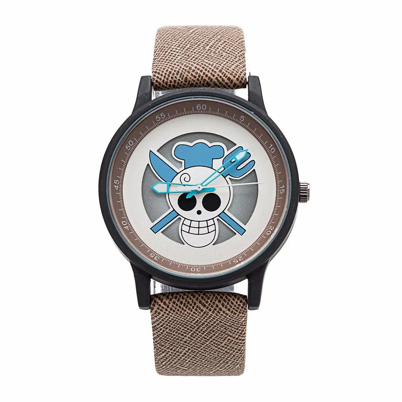 One Piece Anime Skeleton Dial Wrist Watch