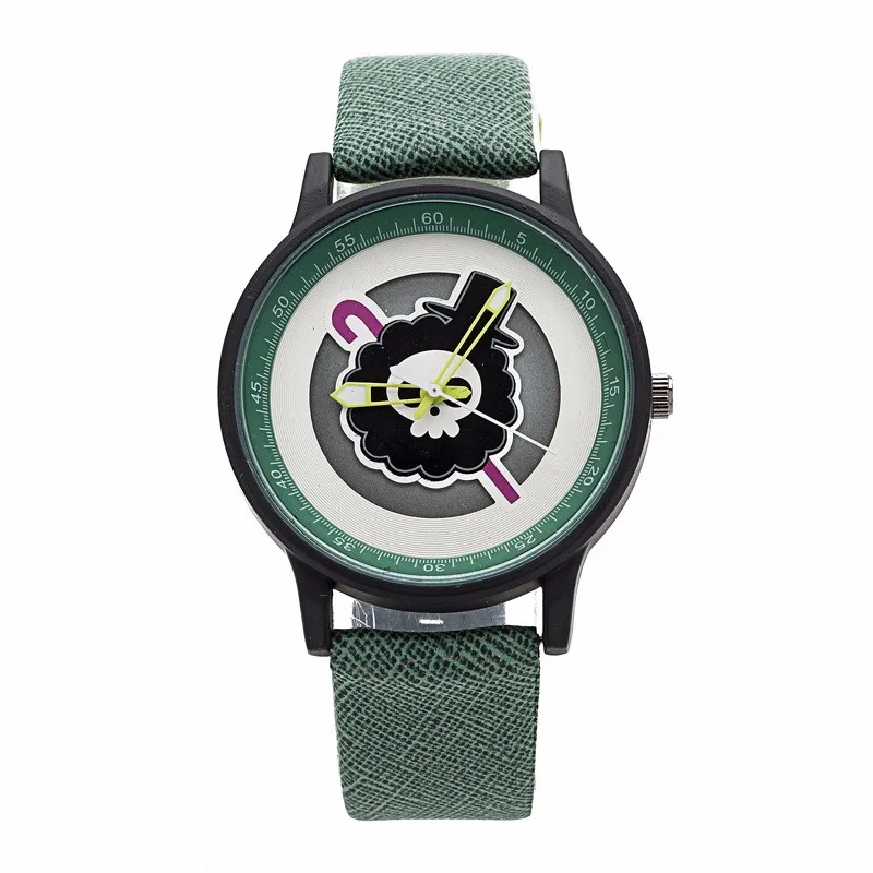 One Piece Anime Skeleton Dial Wrist Watch