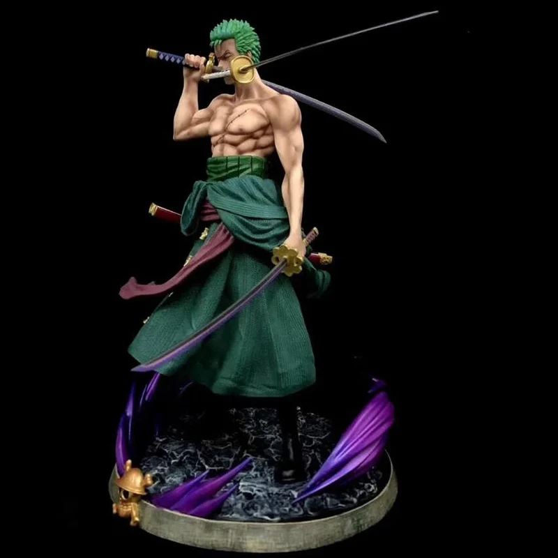 Big One Piece Roronoa Zoro Statue Action Figure 37cm