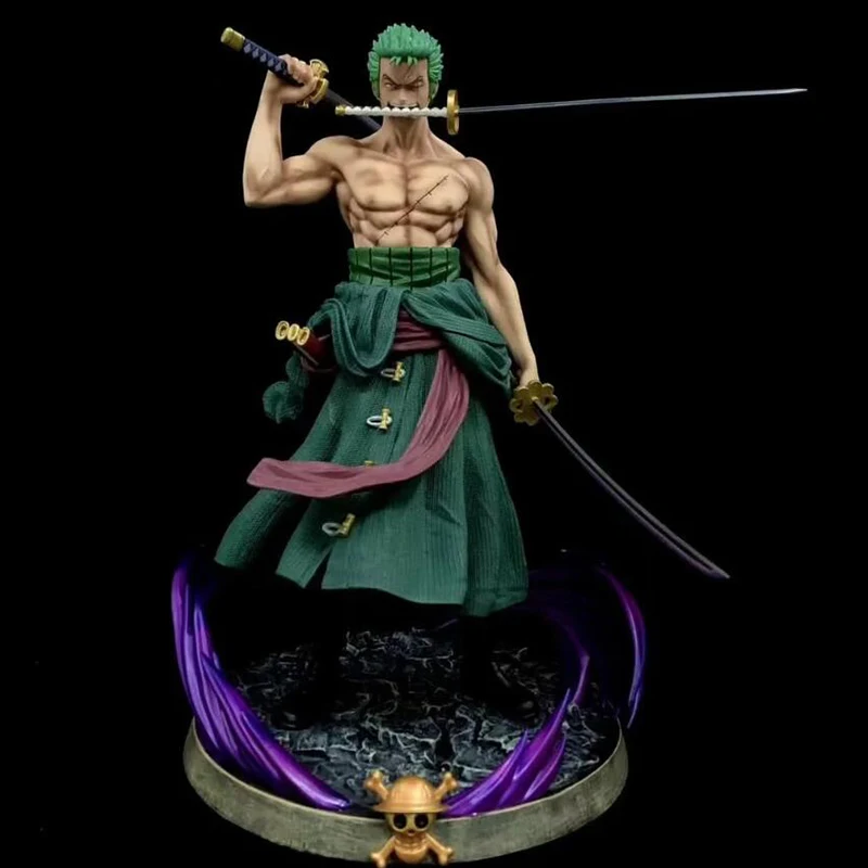 Big One Piece Roronoa Zoro Statue Action Figure 37cm